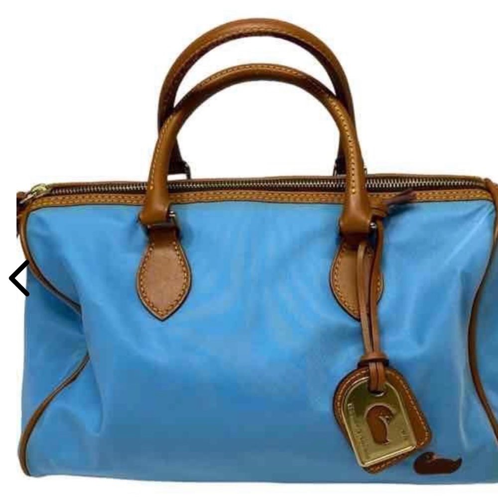 Dooney & Bourke Fabric & Leather Trimmed Satchel